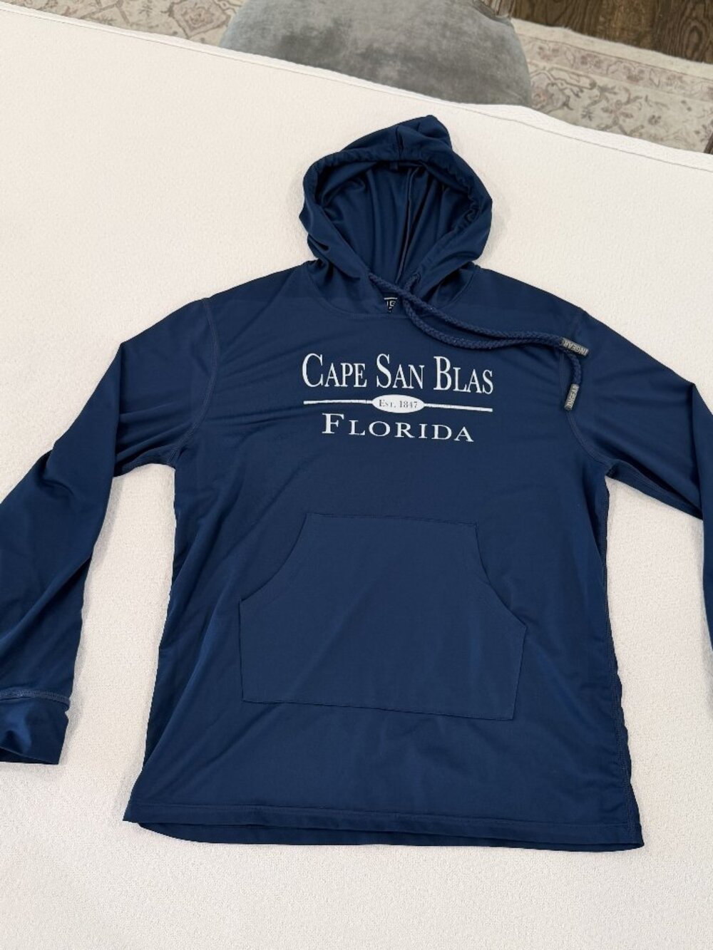 INGEAR UPF 50+ Fishing Hoodie Boys Sz L "Cape San Blas Florida"